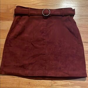 Hollister suede skirt